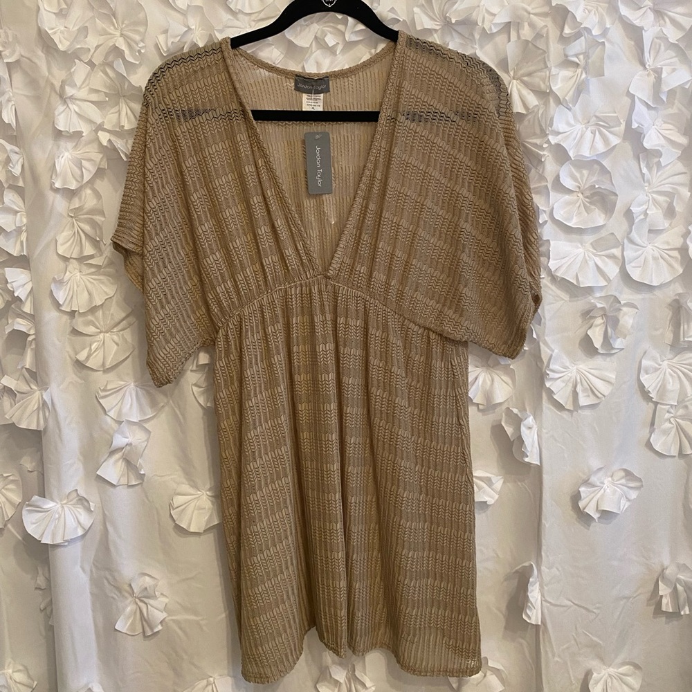 Jordan Taylor Women's Gofret Dolman Sleeve Tunic Cover Up